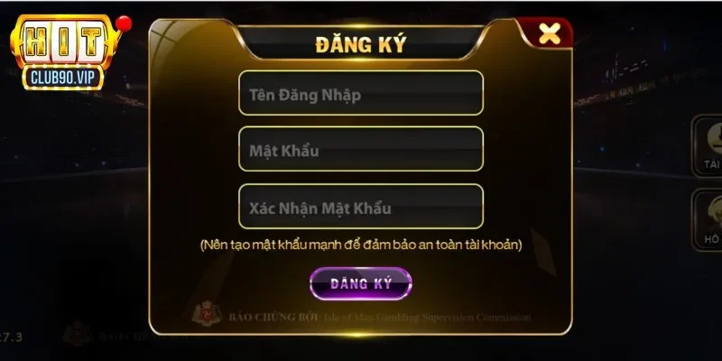 Phiếu đăng ký tài khoản Hitclub